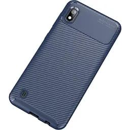 Чохол-накладка Toto TPU Carbon Fiber 1.5 mm Case Samsung Galaxy A10 Dark Blue - мініатюра 2