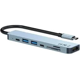 Концентратор разветвитель хаб XO Hub008 7 in 1 6920680830145