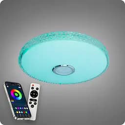 Люстра світлодіодна 517 Dlight RGB з пультом і колонкою 80Вт Білий (02163) - мініатюра 5