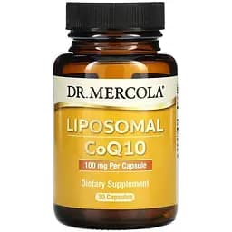 Коензим Q10 Dr. Mercola Liposomal CoQ10 100 mg, 30 капсул для підтримки серця і мозку
