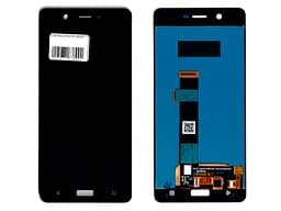 Дисплей для Xiaomi 11 Lite, 11 Lite 5G, чорний, без рамки, Оригінал (переклеєне скло), #WM6556Z21-1