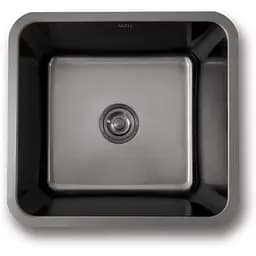 Комплект чорної кухонної мийки та змішувача Nett з нержавіючої сталі NB-4643