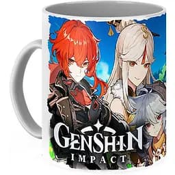 Кружка GeekLand Genshin Impact Геншин Импакт персонажи GN 02.493 330 мл белая