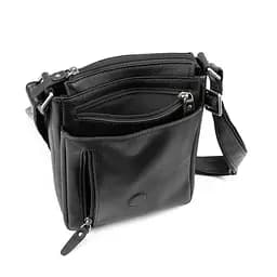 Класичний чоловічий месенджер з клапаном TIDING BAG t003A чорний