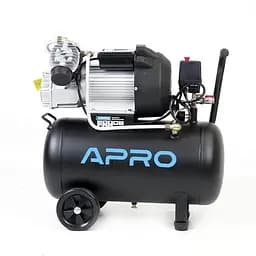 Компресор двоциліндровий Apro OFD-50MX 2,2кВт 416 л/хв 50 л 2 крана 30412