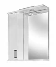 Дзеркало у ванну кімнату ПіК Декор Дз1п-50л ліве з шафкою 50 см 30412