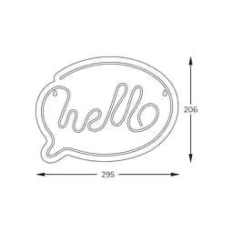 Декоративний LED світильник NEON HELLO LED FM-NL41 Zuma Line - мініатюра 3