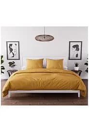 Комплект турецкого постельного белья TURComFor семейный 160x220 Premium gold сатин TC303375753