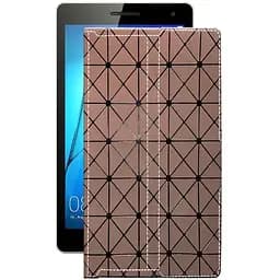 Чохол StatusCASE з екошкіри для планшету Huawei MediaPad T3 7 Коричневий ромб