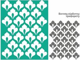 Трафарет многоразовый самоклеящийся №03 Фоновый А4 21×29,7см Rosa Talent