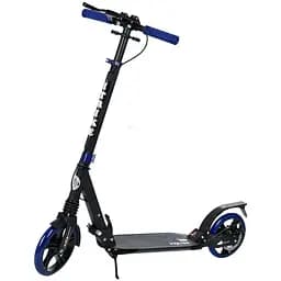 Самокат iTrike городской взрослый 46х14х80-103 см Черно-синий 000222906