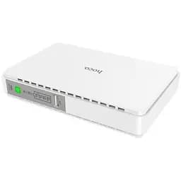 ДБЖ UPS для роутера Hoco DB25 Plus 10000mAh, 18W, 1USB, DC 9/12V, DC 5V, POE 15/24V White