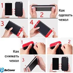 Панель BeCover Super-protect Series для Huawei Y7 Prime 2018 Black-Red (702249) - мініатюра 5