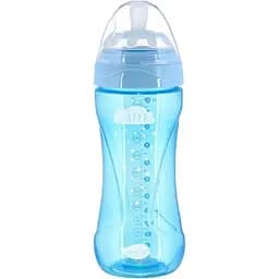 Дитяча пляшечка Nuvita 6052 Mimic Cool антиколікова 4+ 330 мл блакитна NV6052SKY