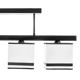 Люстра стельова Brille з абажуром E14 60W BK (BKL-620S/4) - мініатюра 3