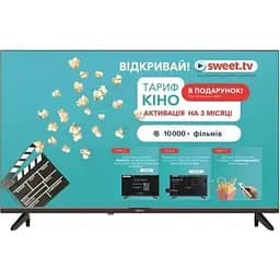 Телевізор 43" Akai AK43FHD22W, LED Full HD 1920x1080, 60 Гц, Smart TV, WebOS, голос, DVB-T2/C, 3xHDMI, 2xUSB, VESA 200x100
