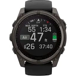 Смарт-годинник Garmin Fenix 8 Solar Sapphire 51mm Carbon Gray DLC Titanium with Black/Pebble Gray Silicone Band (010-02907-10/11/70) [115055] - мініатюра 10