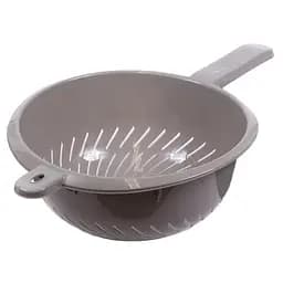 Дуршлаг Keeeper с ручкой диаметр 24 см серый (0530.4)