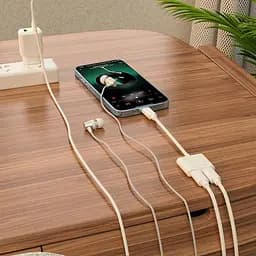 Перехідник аудіоадаптер Borofone BV11 Dual Lightning digital audio converter білий - мініатюра 6