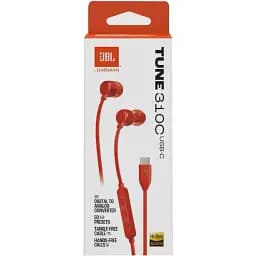 Гарнітура JBL Tune 310C USB-C Red (JBLT310CRED) (6995503) - мініатюра 2