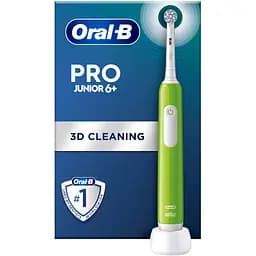 Електрична зубна щітка Oral-B Junior Sensi Ultrathin м'яка зелена