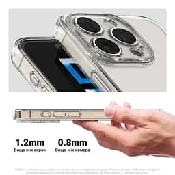 Прозрачный чехол для TECNO Camon 30 (CL6) с защитой камеры, тонкий, силиконовый, бесцветный, ударопрочный, противоударный бампер с закрытой камерой, ArmorStandart (ARM77191) - мініатюра 3