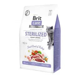 Сухий корм Brit Care Cat GF Sterilized Weight Control 400г для стерилізованих котів надмірною вагою