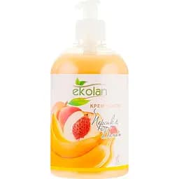 Крем-мыло Ekolan Персик-Банан с дозатором 500 мл