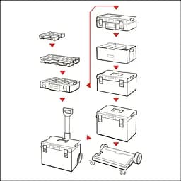 Органайзер Qbrick SYSTEM ONE ORGANIZER XL 2.0 RED ULTRA HD CUSTOM 585x385x131 мм 5901238256212 - мініатюра 2