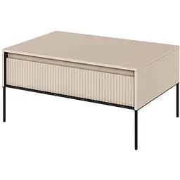 Стіл журнальний Lenart Тренд бежевый/чорний 100х70х50 см