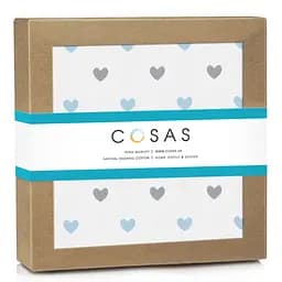 Пелюшки фланелеві Cosas Love 80х100 см, блакитні
