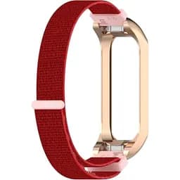 Ремешок-бампер DK для Samsung Galaxy Fit2 (R220) Nylon Sport Loop (rose gold / red)