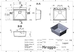Кухонна мийка Miraggio Lagoon 540 white 0001138, Білий - мініатюра 5