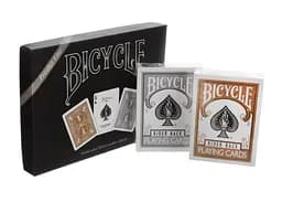 Карти гральні United States Playing Card Company Bicycle Prestige Line Set 2 decks Gold & Silver (2 колоди) (PC_BPLS2) - мініатюра 4