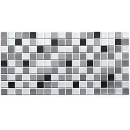 Декоративная панель ПВХ 960х480х4мм Черно-белая мозаика SW-00001432
