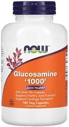 Препарат для суглобів і зв'язок NOW Glucosamine 1000, 180 вегакапсул