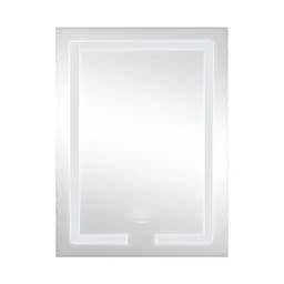 Дзеркало Lidz Kubis 600x800 з LED-підсвічуванням Touch, з антизапотіванням, з диммером яскравості LD78LF9376080 - мініатюра 4