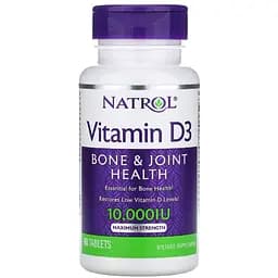 Витамин D3 Natrol Максимальная сила действия 10 000 МЕ 60 таблеток (NTL06014)