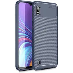 Чохол-накладка Toto TPU Carbon Fiber 1.5 mm Case Samsung Galaxy A10 Dark Blue