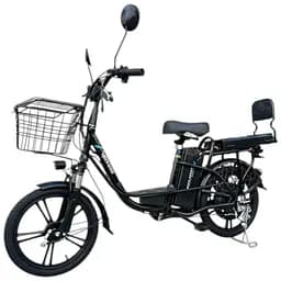 Електровелосипед Green Giant U18" 600W 48V 16Ah + розкладний багажник сидіння чорний