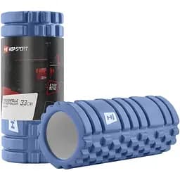 Роллер массажер Hop-Sport HS-A033YG валик ролик EVA 33 см голубой