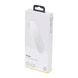 Беспроводное зарядное устройство Baseus Simple 18W 2 in 1 Белый (WXJK-02) - мініатюра 3