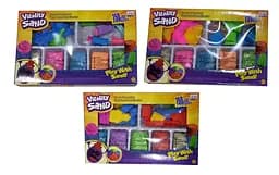 Кінетичний пісок 1903 A/D/H 750 г, 5 кольорів, 14 форм, інструменти, у коробці (6981584672026) Микс