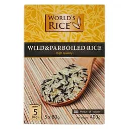Рис World's rice Дикий + парбоилд 400 г (476250)