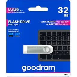 USB флеш накопичувач Goodram 32GB UNO3 Steel USB 3.2 (UNO3-0320S0R11) - мініатюра 4
