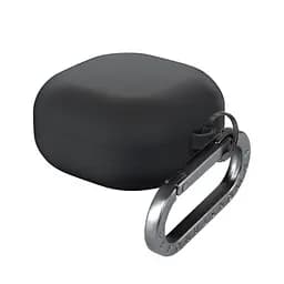 Силіконовий чохол для навушників Samsung Galaxy Buds Core, Hang Case, чорний, ультратонкий захисний кейс товщиною 2 мм, захист від подряпин, пилу та ударів, компактний, з карабіном для кріплення, ArmorStandart (ARM88041)
