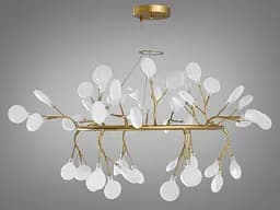 Якісна новинка, підвісна люстра в зал "Світлячок", 54 лампи