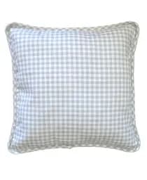 Декоративна наволочка Прованс Bella, 45х45 см, сіра клітинка (13596)