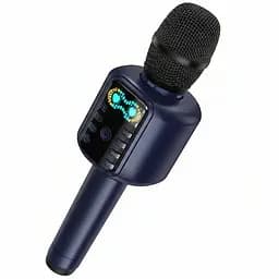 Караоке Мікрофон-колонка Hoco L24 Shine Blue