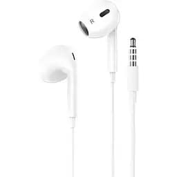 Наушники Hoco M101 Max Crystal grace wire-controlled earphones with microphone белые